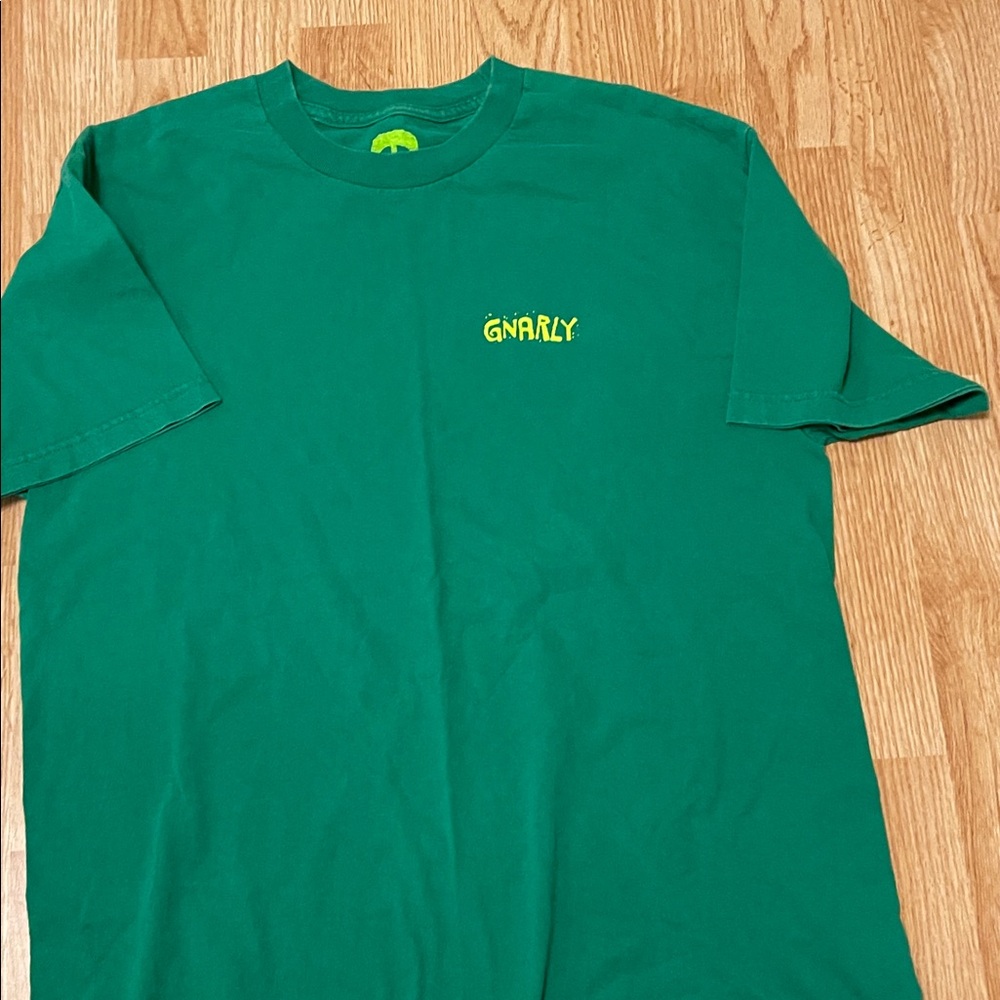 Men's vintage single stitch Green Logo Crewneck T-Shirt